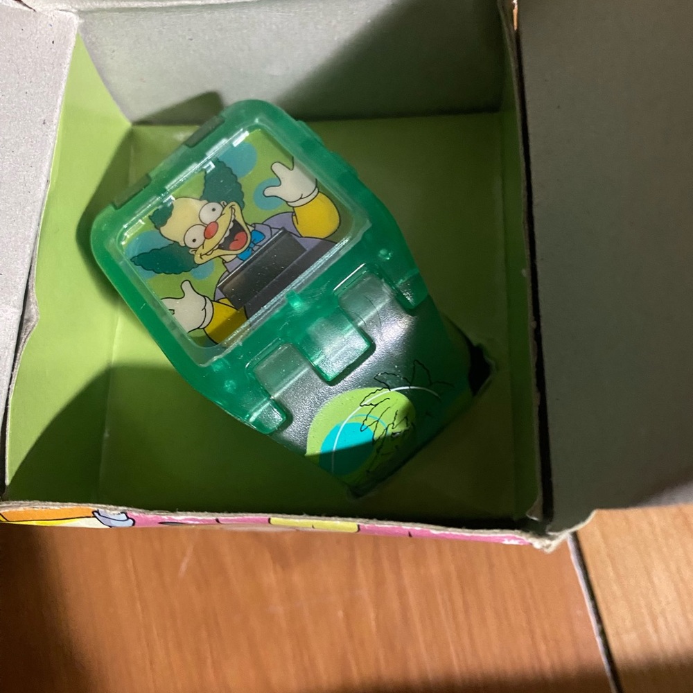 2002 Simpsons KRUSTY HEY ITS KIDS STORY TIME Official Talking Watch BURGER KING